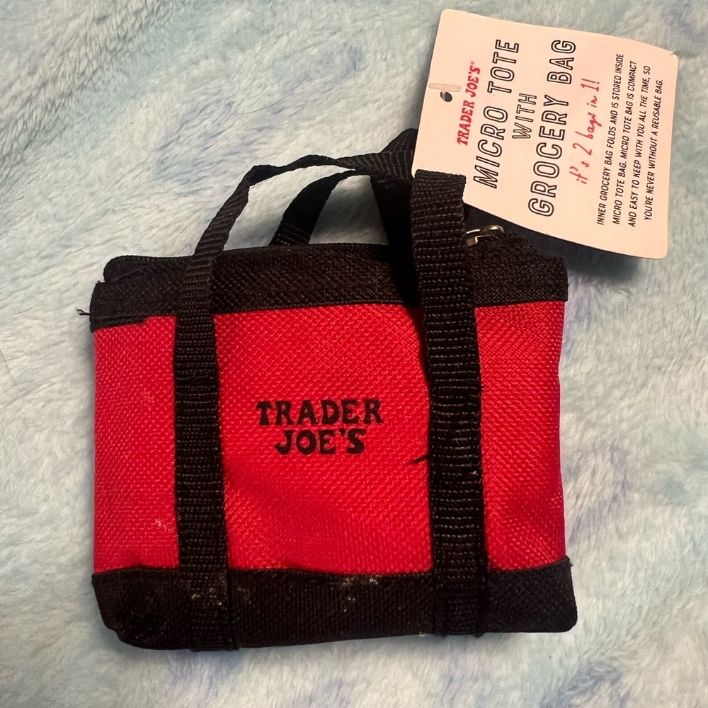 Trader Joe NWT Micro Tote w/ Grocery Bag